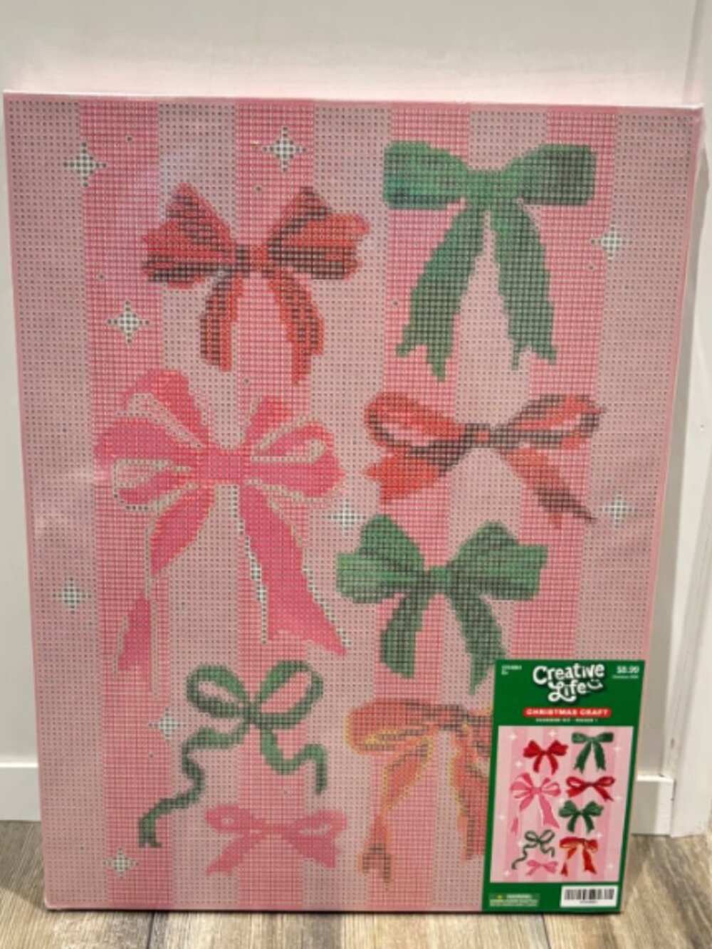 Rare Hard to Find Hobby Lobby Christmas Bow Diamond Art Painting Kit